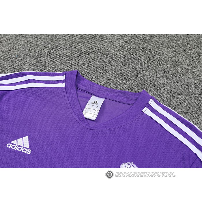 Chandal del Real Madrid Manga Corta 22-23 Purpura - Pantalon Corto